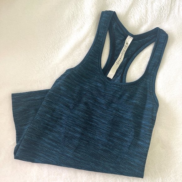 NWT Lululemon Swiftly Tech Tank Prism Stripe Turqouise Tide Multi - Picture 7 of 9
